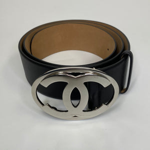 Chanel Silver CC Belt