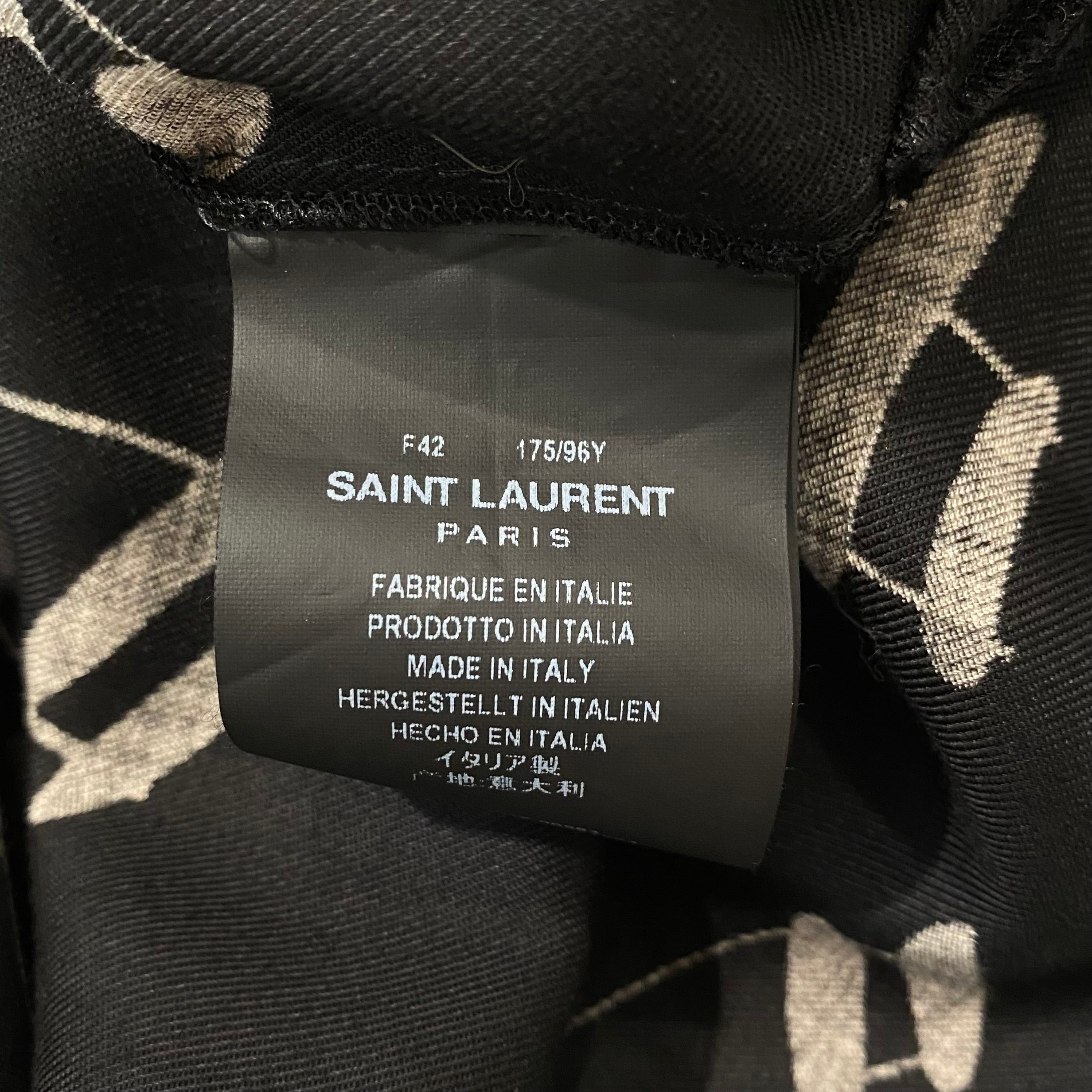 Saint Laurent Music Note Shirt Dress