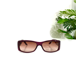 Dior Burgundy Small Frame Sunglasses