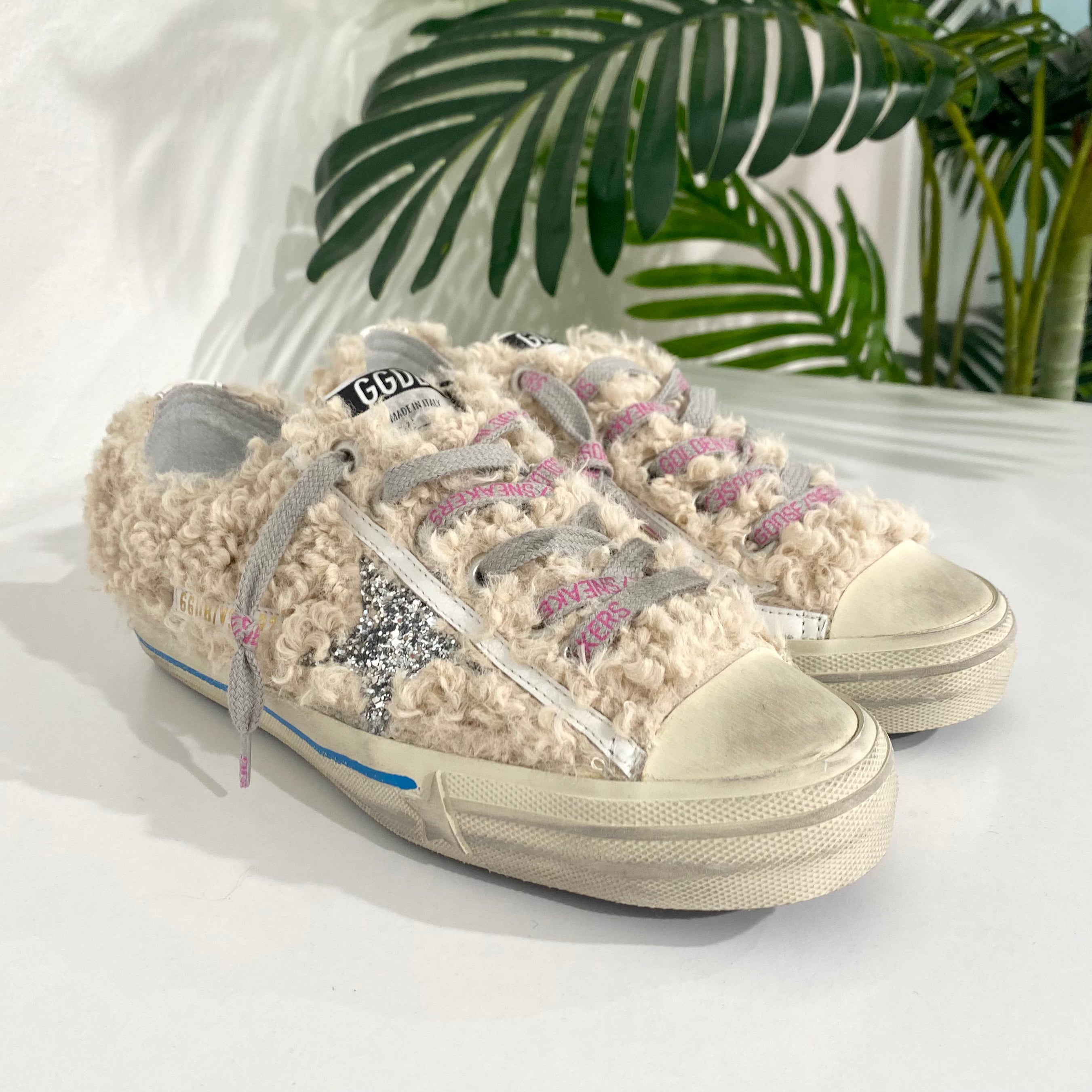 NEW Golden Goose Shearling Sneakers