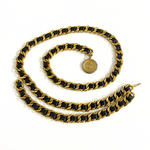 Chanel Black & Gold Chain Belt