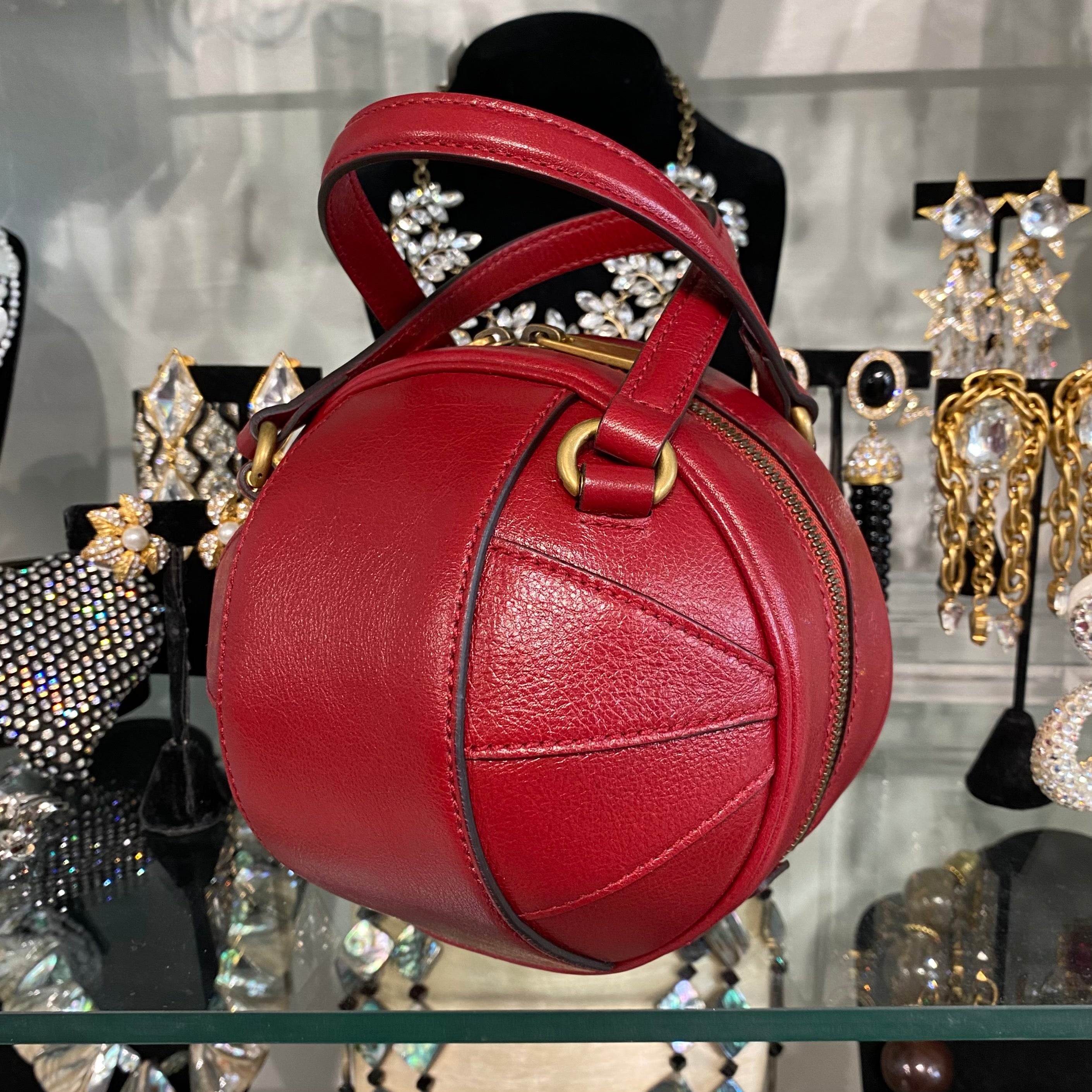 Gucci Red Mini Tifosa Ball Bag – Dina C's Fab and Funky