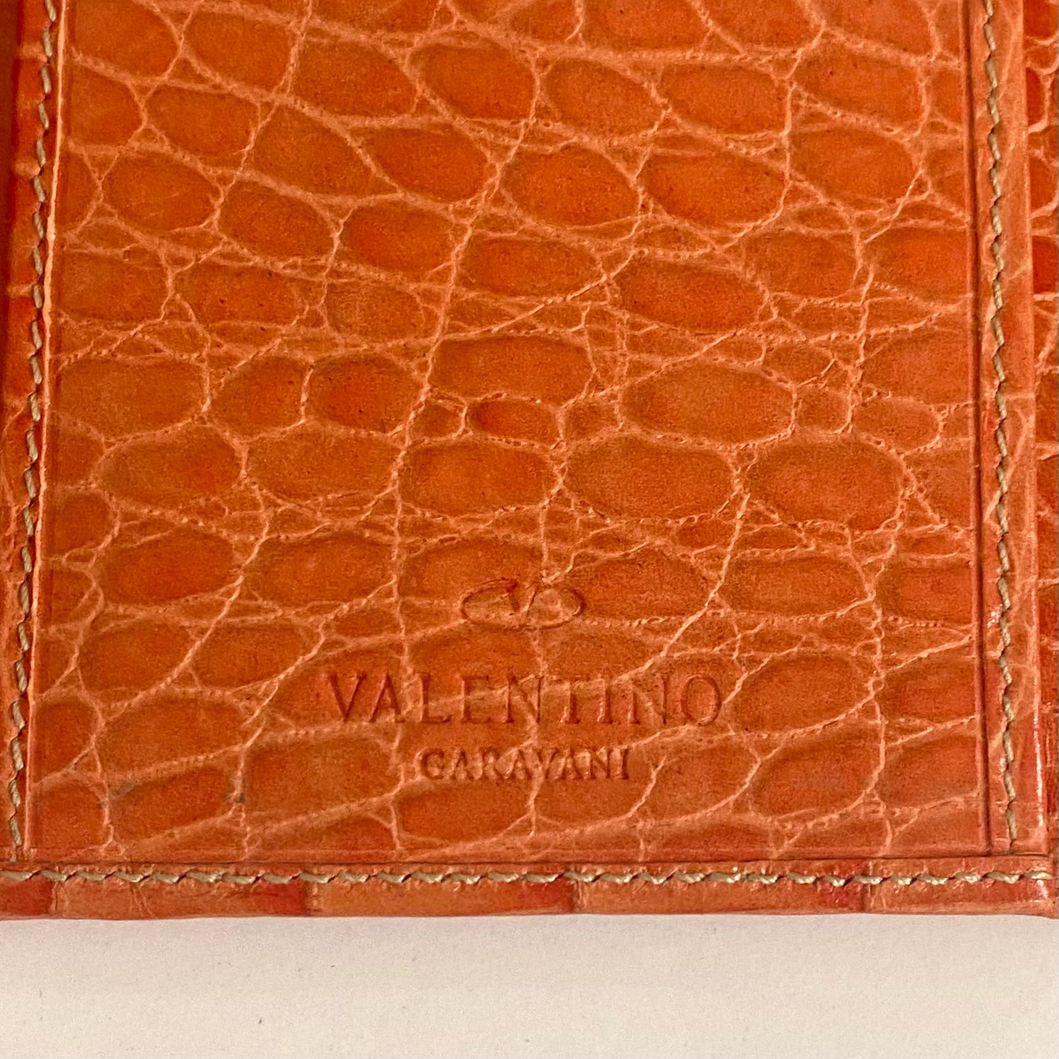 Valentino Pink Crocodile Wallet
