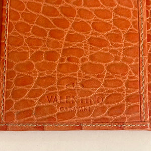 Valentino Pink Crocodile Wallet