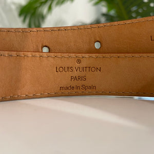 Louis Vuitton // White Murakami Initial Belt – VSP Consignment