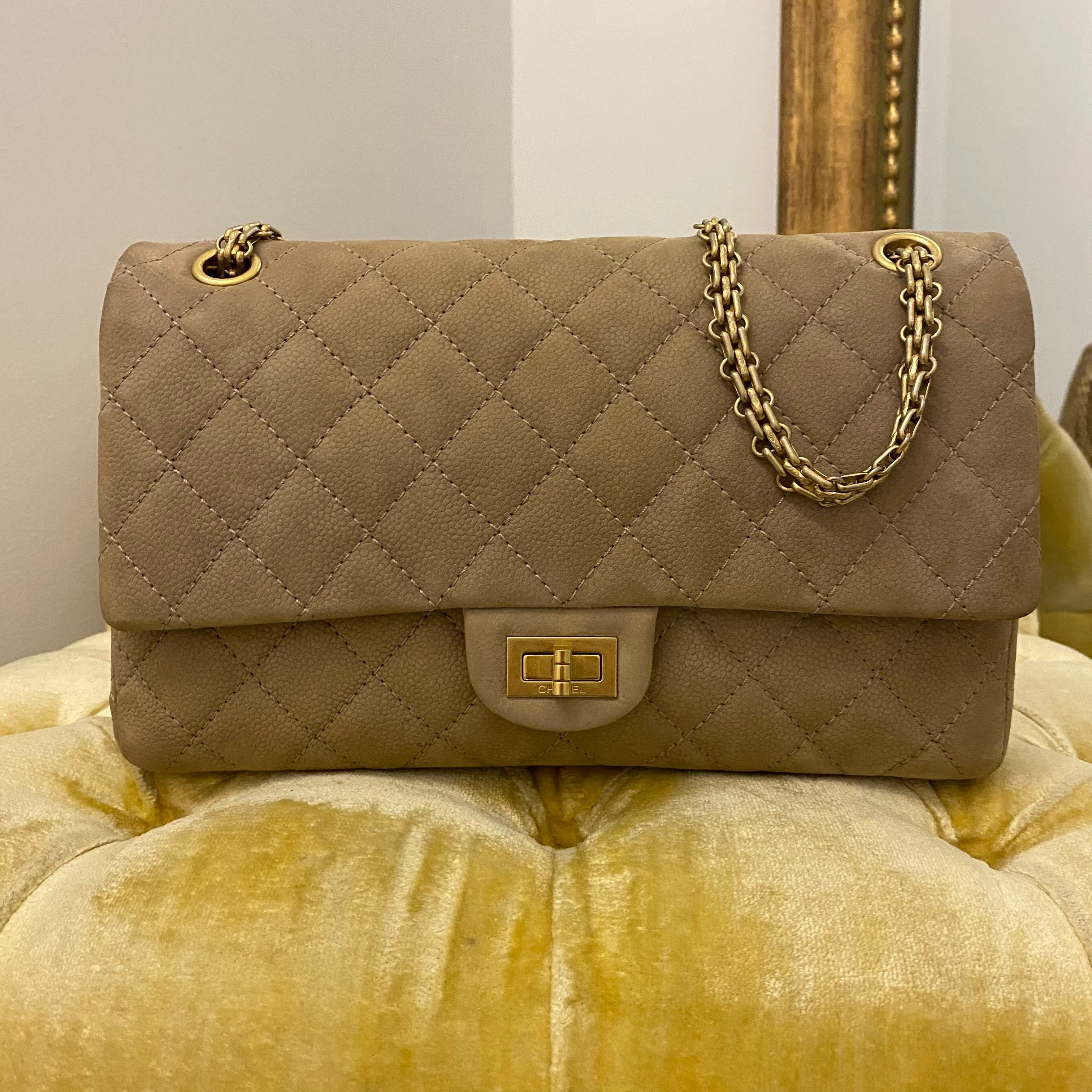 Chanel Rare Pearl Beige Gold Precious Jewel 2.55 Medium Flap Bag – Boutique  Patina