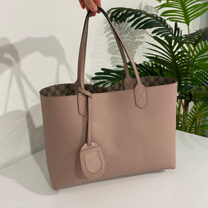 Medium turnaround sales reversible leather tote