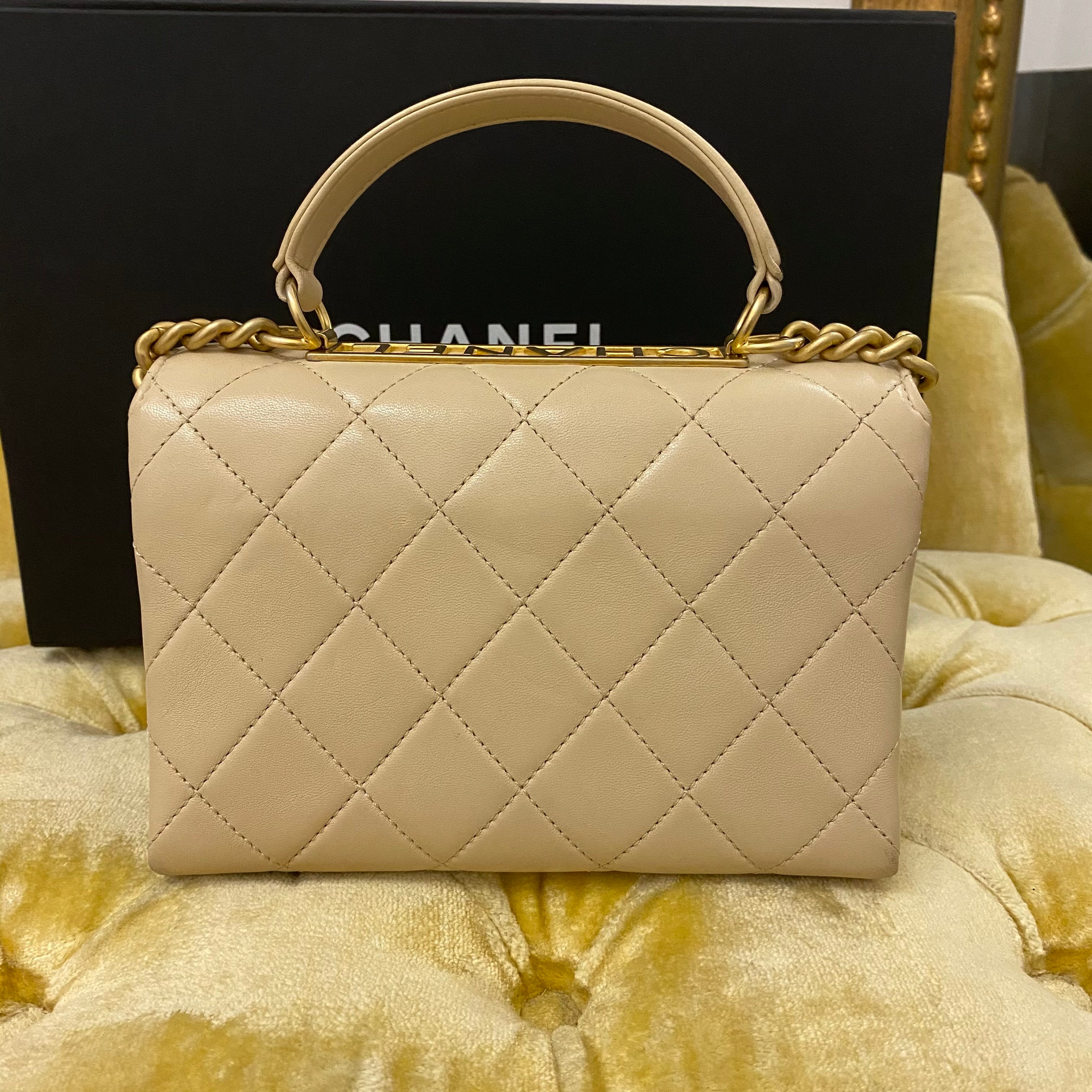 CHANEL Calfskin Quilted Cambon Camera Case White 174397