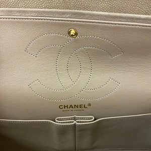 Chanel Beige Iridescent Caviar 2.55 Reissue 226 Double Flap Bag
