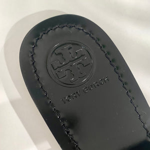 Tory Burch Black Patent Val Sandals