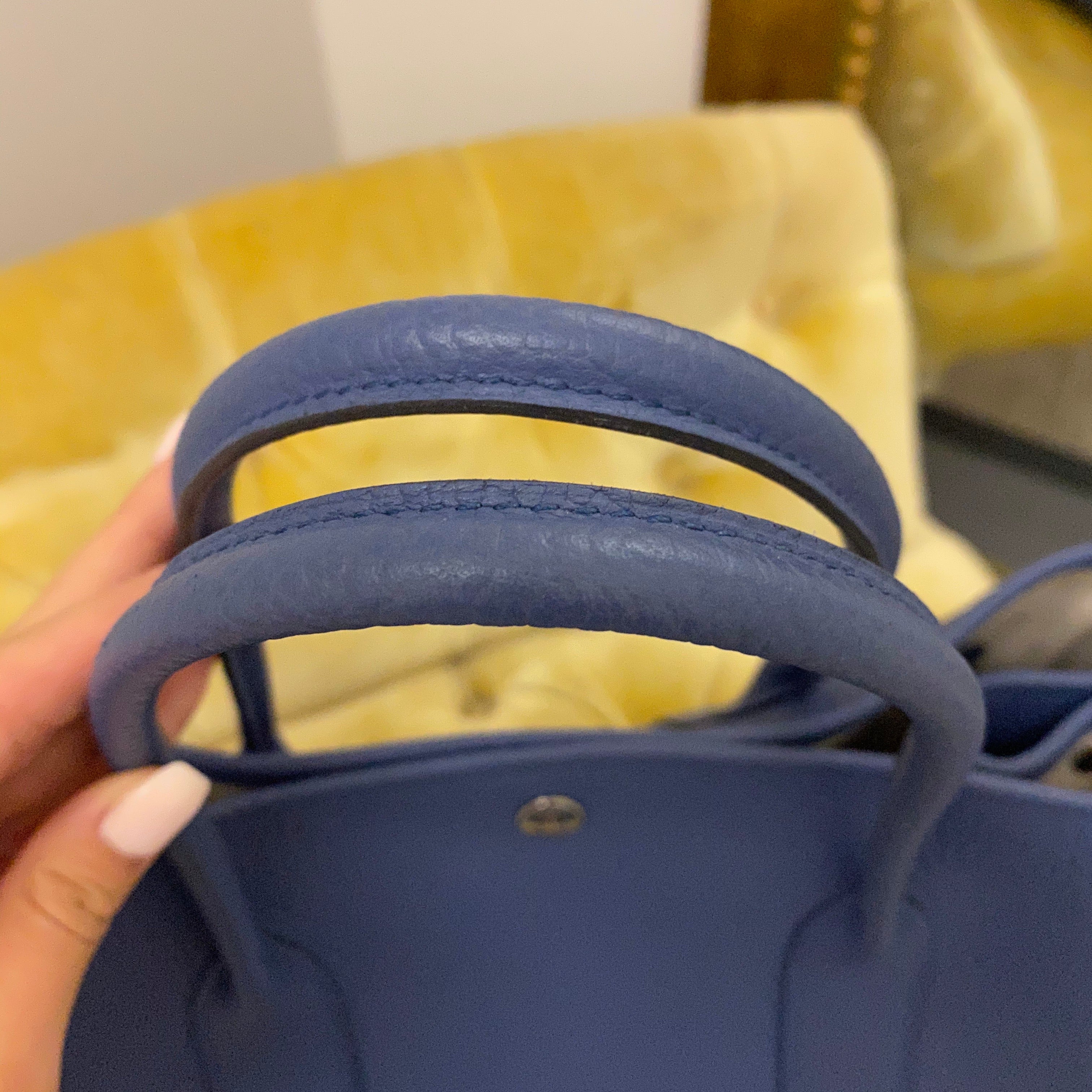 Hermès Blue Agate Garden Party 36 – Dina C's Fab and Funky