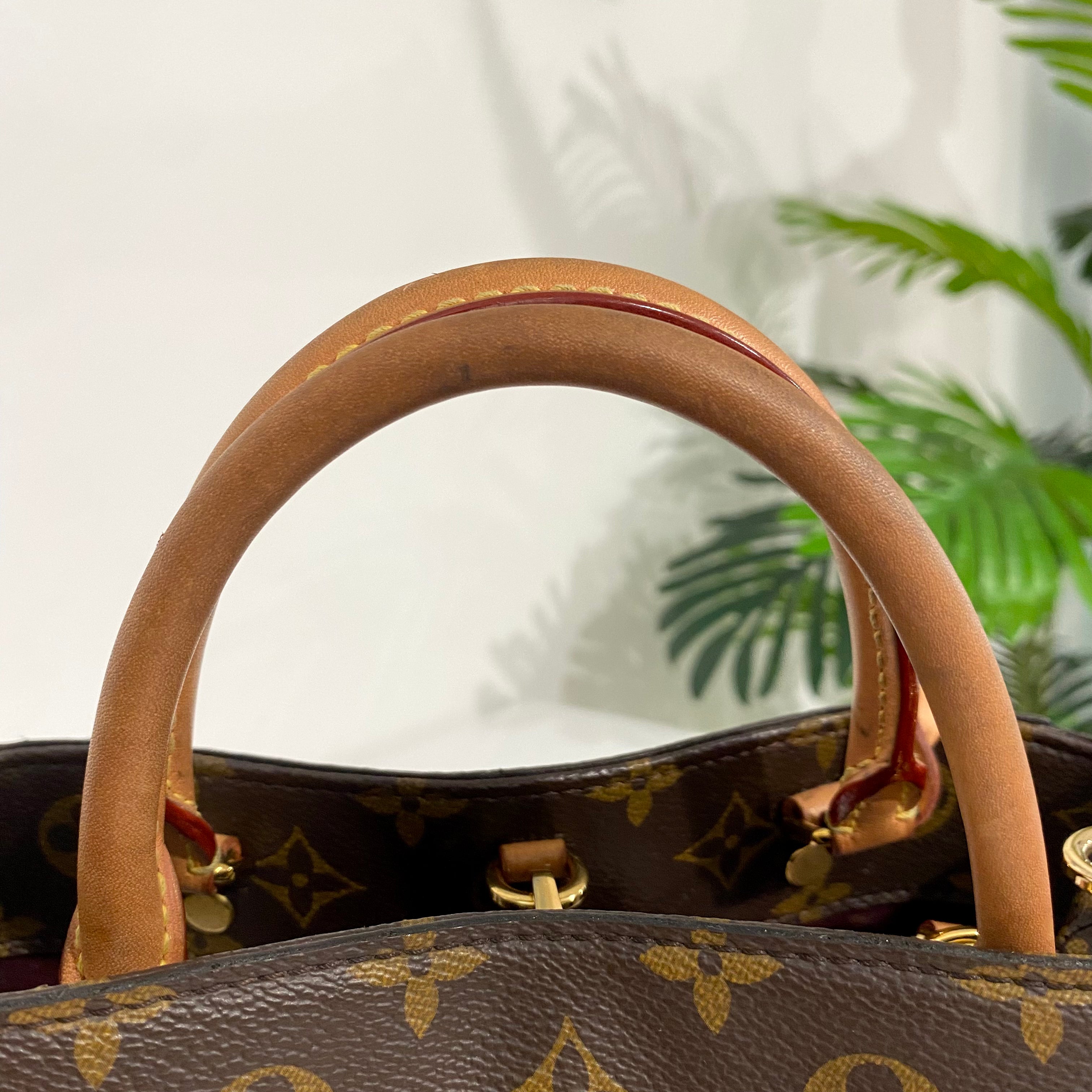 Rent Buy Louis Vuitton Monogram Empreinte Leather Montaigne BB Bag