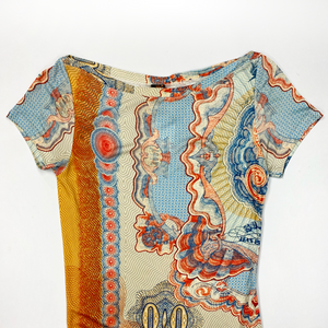 Jean Paul Gaultier Currency Print Dress