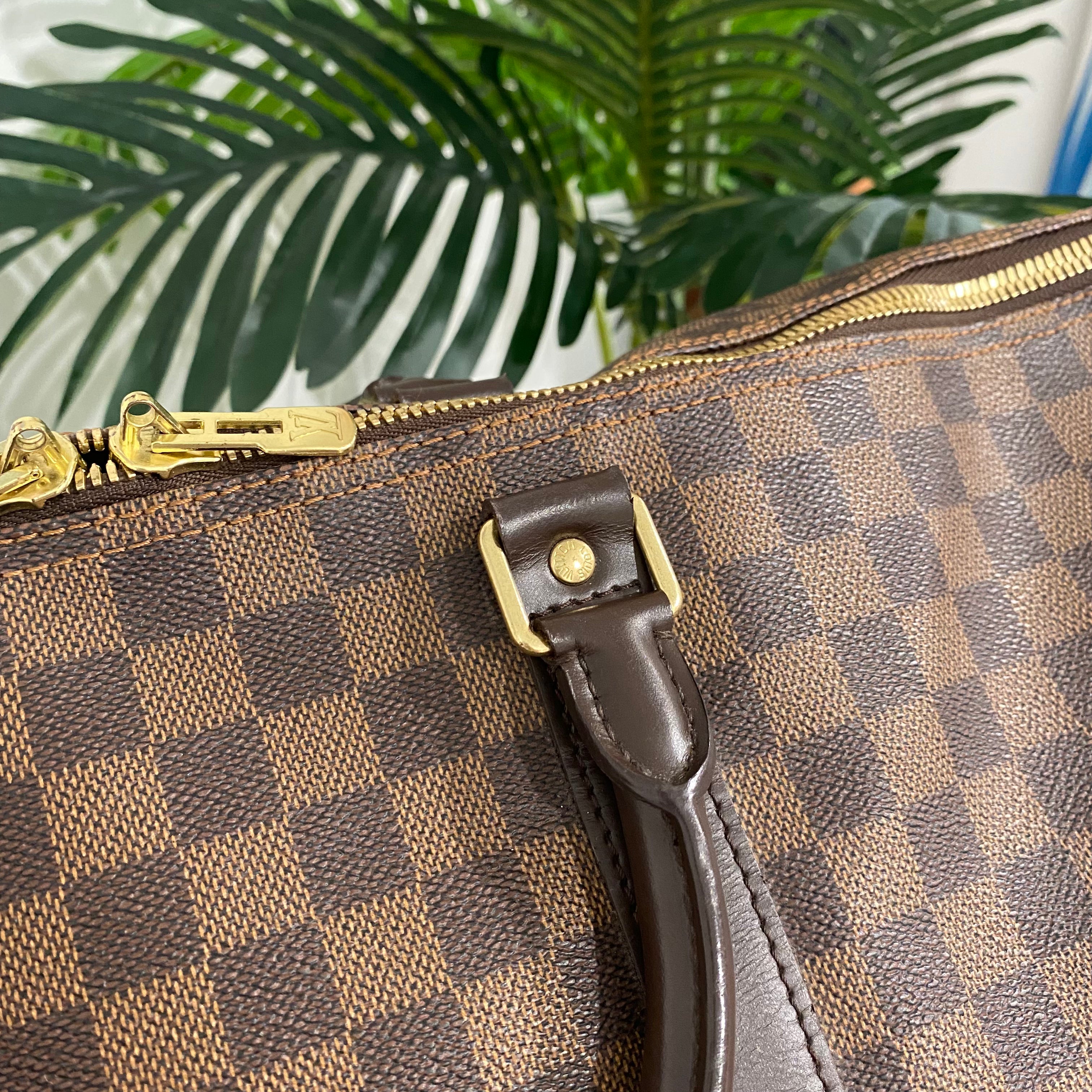 Louis Vuitton Keepall Bandouliere Bag Damier 55 For Sale at 1stDibs