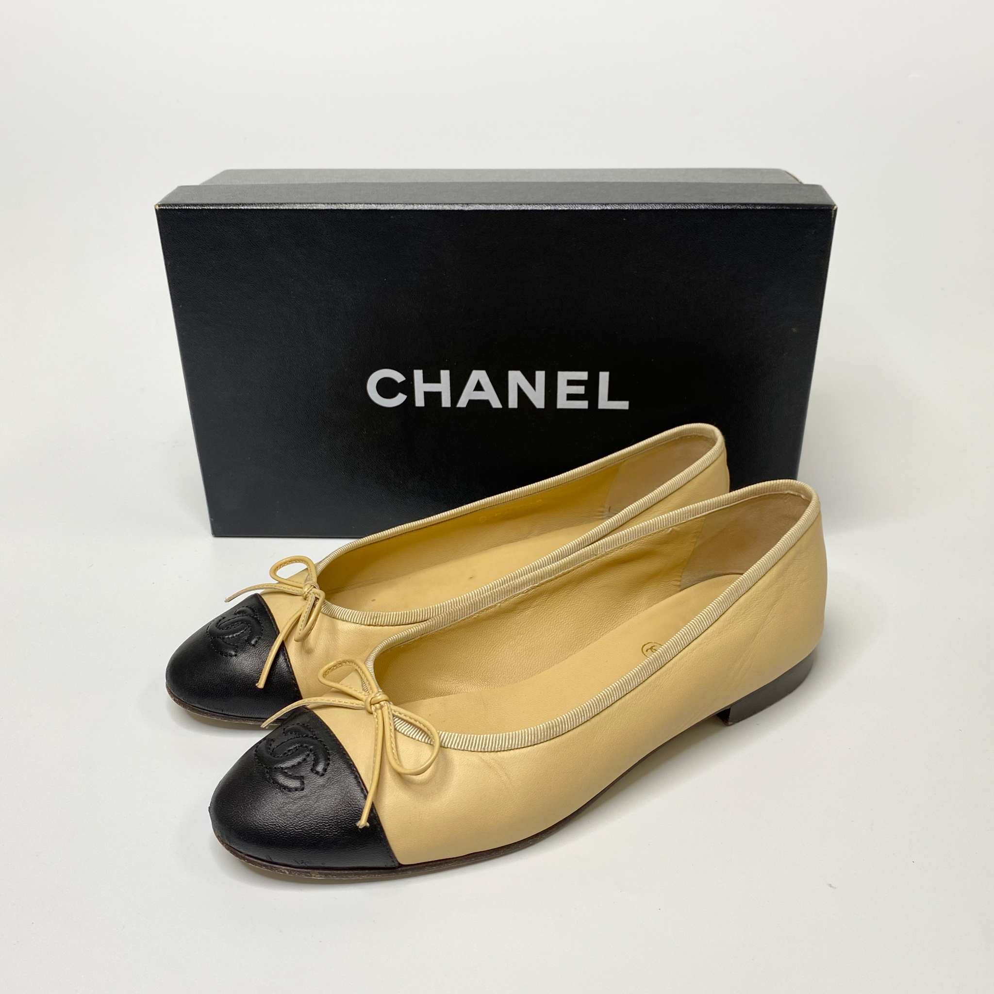 Chanel Cap Toe Ballet Flats