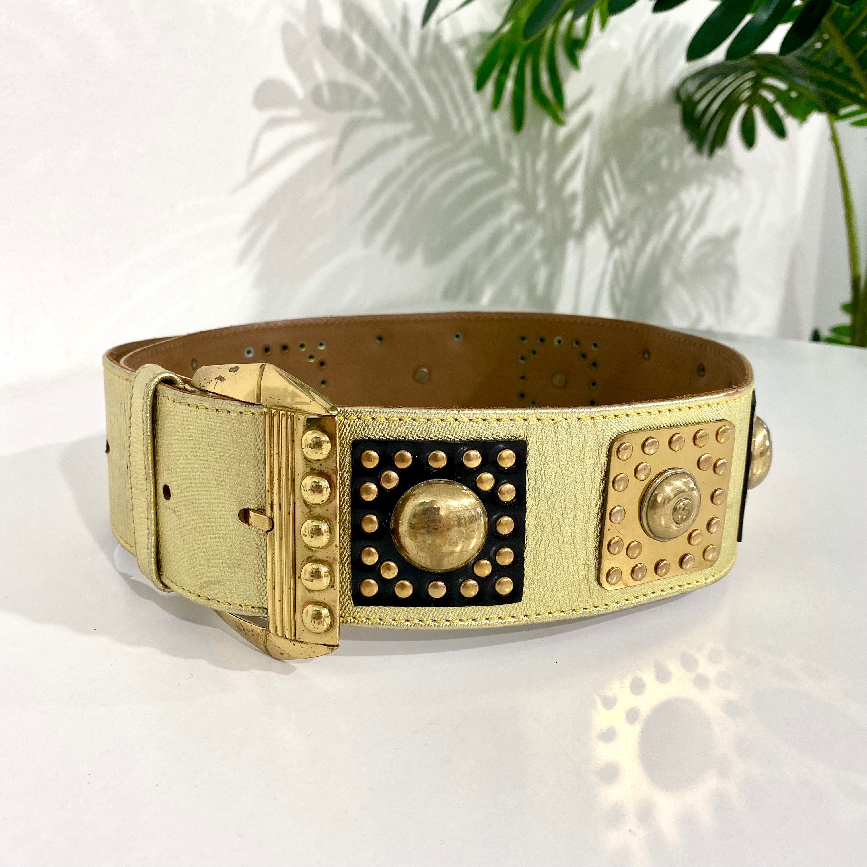 Vintage studded shop belt