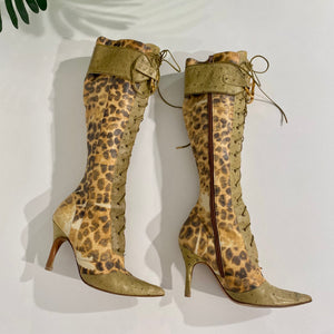 Dior Leopard Ostrich Boots Dina C s Fab and Funky Consignment Boutique