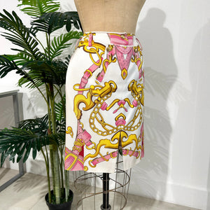 Dior S/S 2000 Pink Saddle Print Skirt