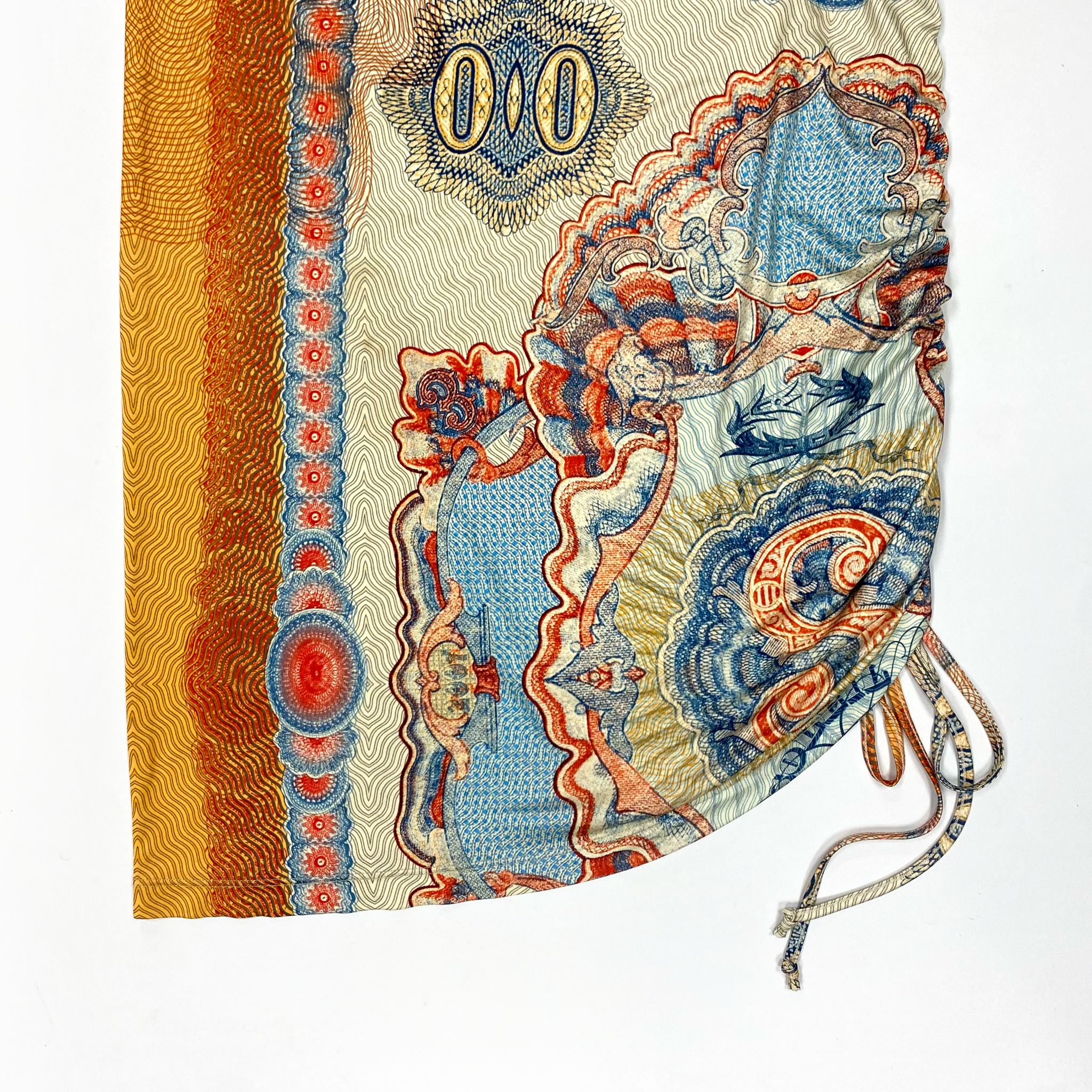 Jean Paul Gaultier Currency Print Dress