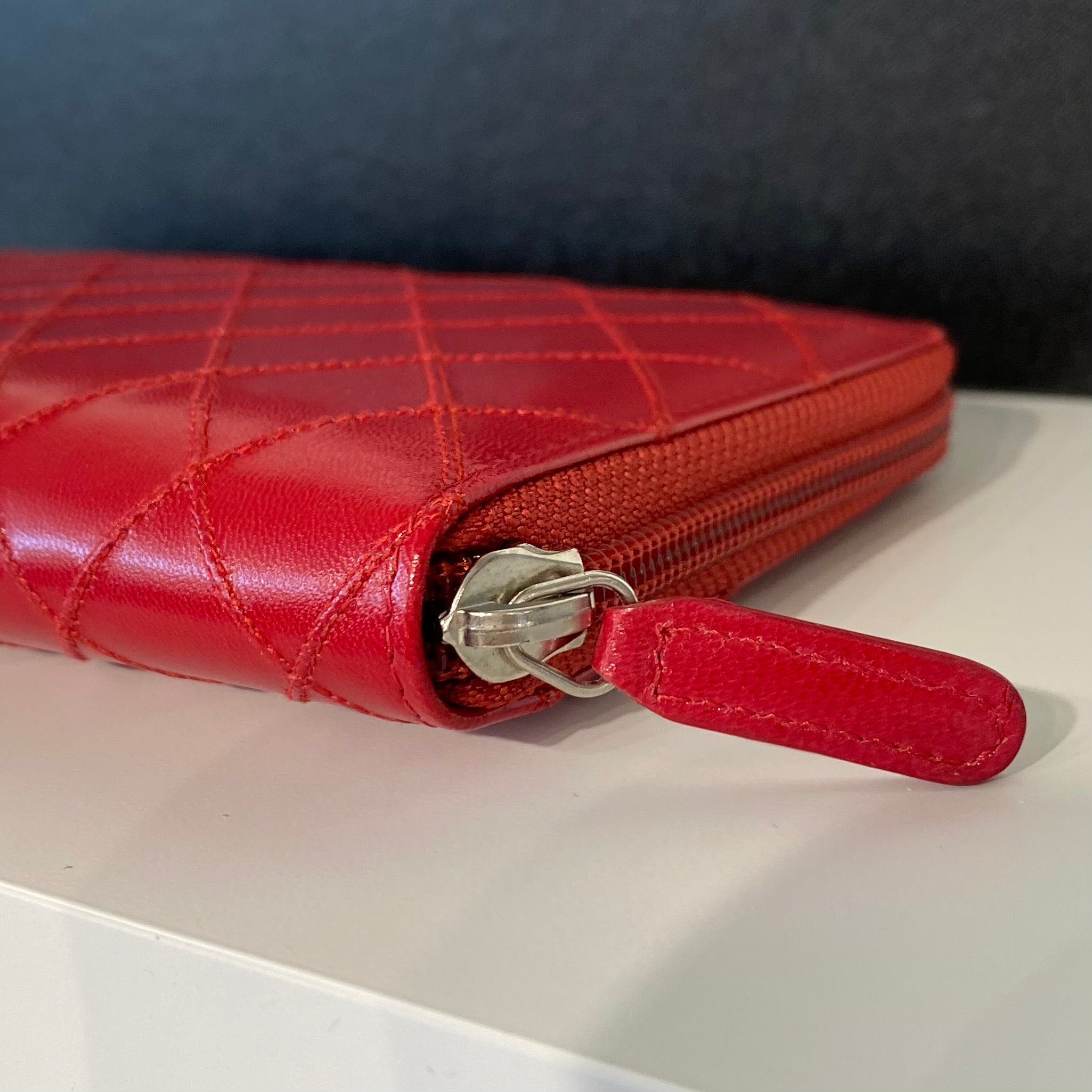 NEW Chanel Red Travel Wallet