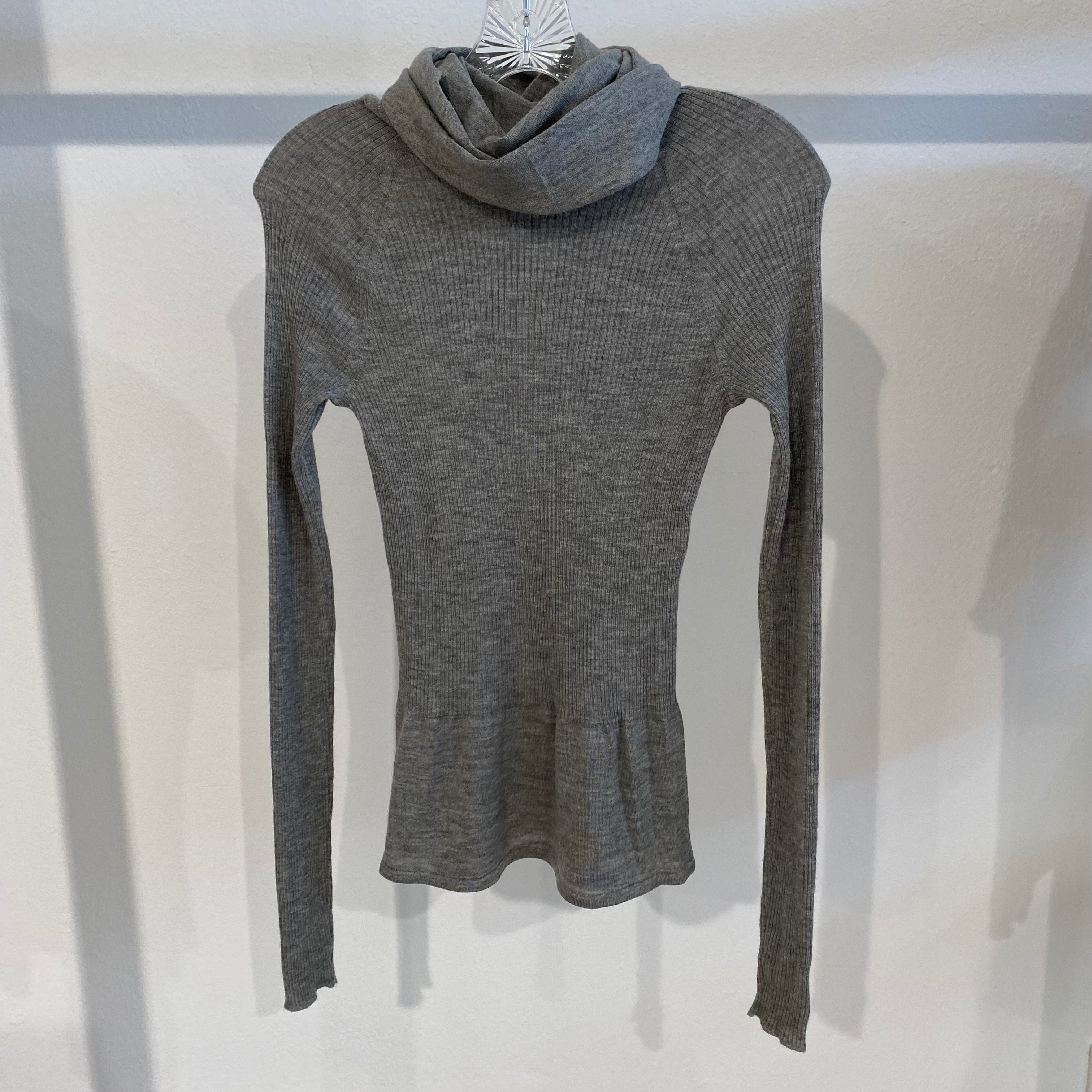 Chanel Grey Turtleneck Sweater