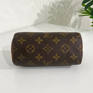 Brand New - Rare Louis Vuitton Nano Speedy handbag strap in brown canvas at  1stDibs