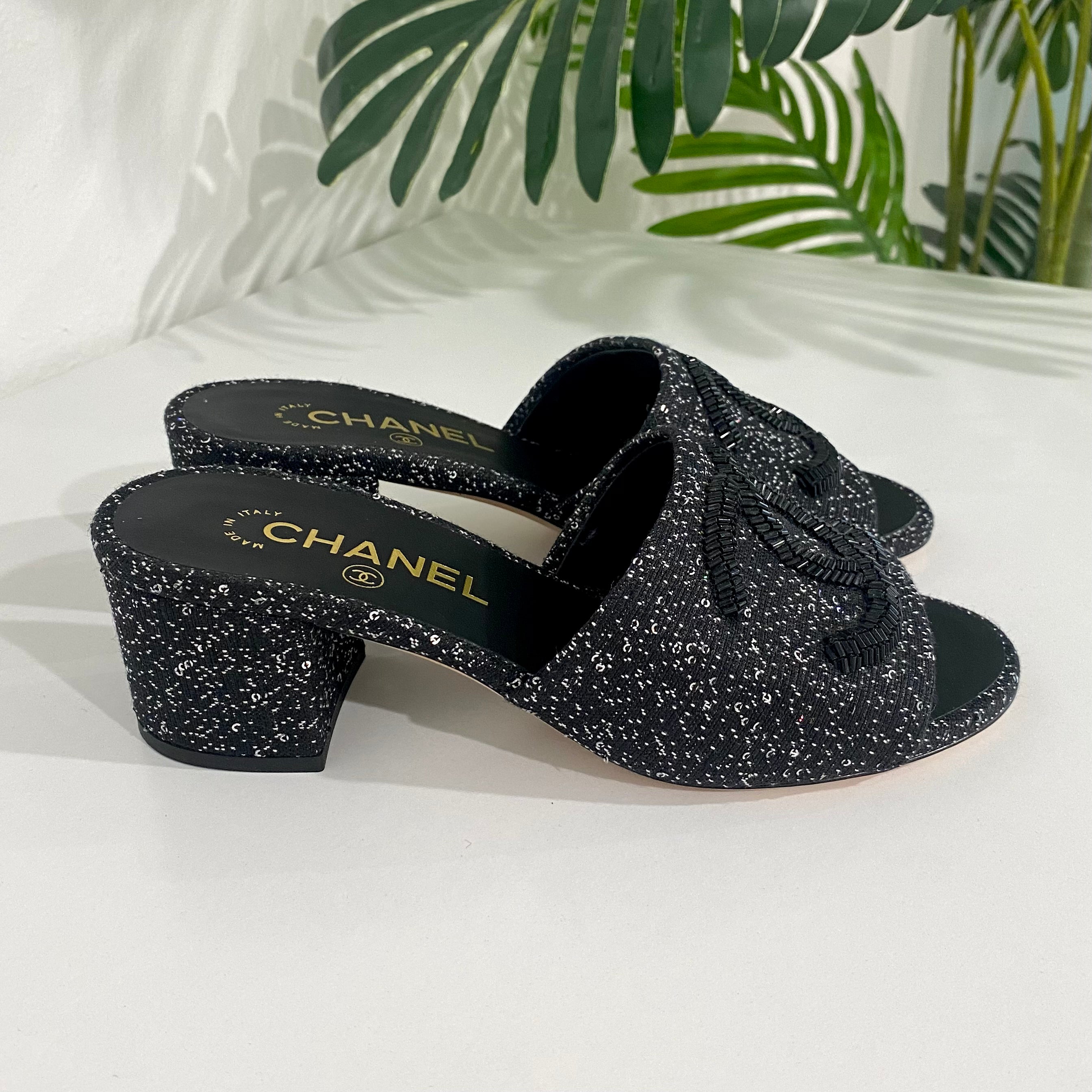 chanel sandals mules