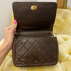 Chanel Vintage Chocolate Brown Tassel Flap Bag – Dina C's Fab and