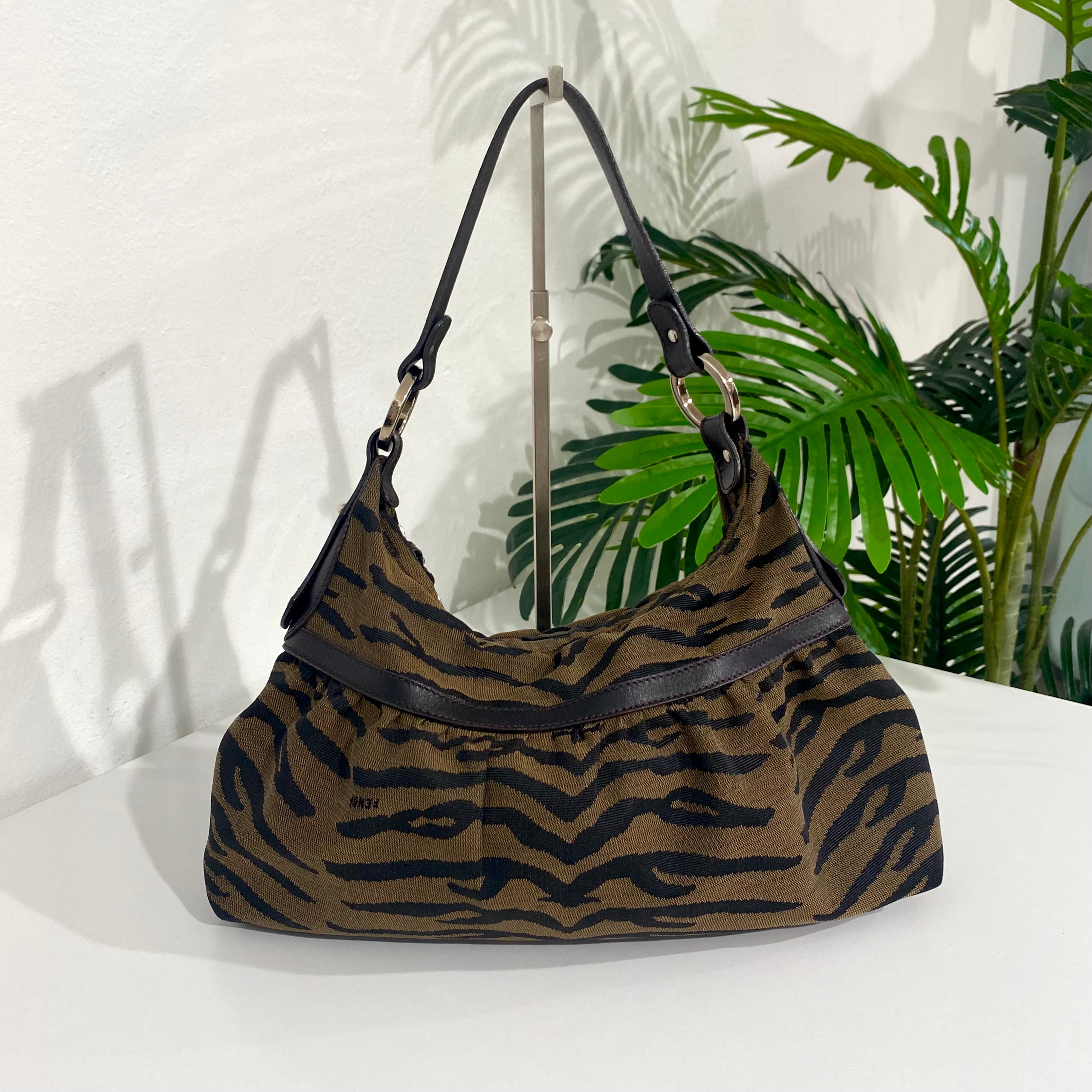 Fendi tiger print bag hotsell