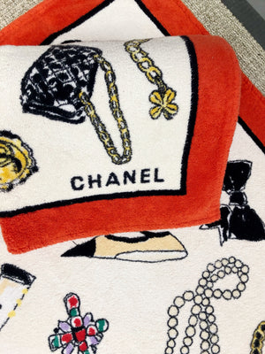 Chanel Vintage Icon Print Towels – Dina C's Fab and Funky Consignment  Boutique