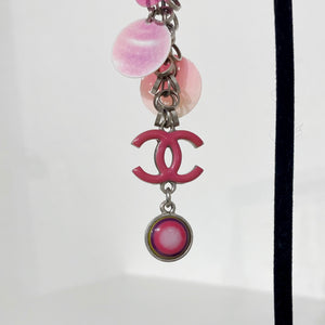 Chanel Pink Bubbly Charm Drop Earrings