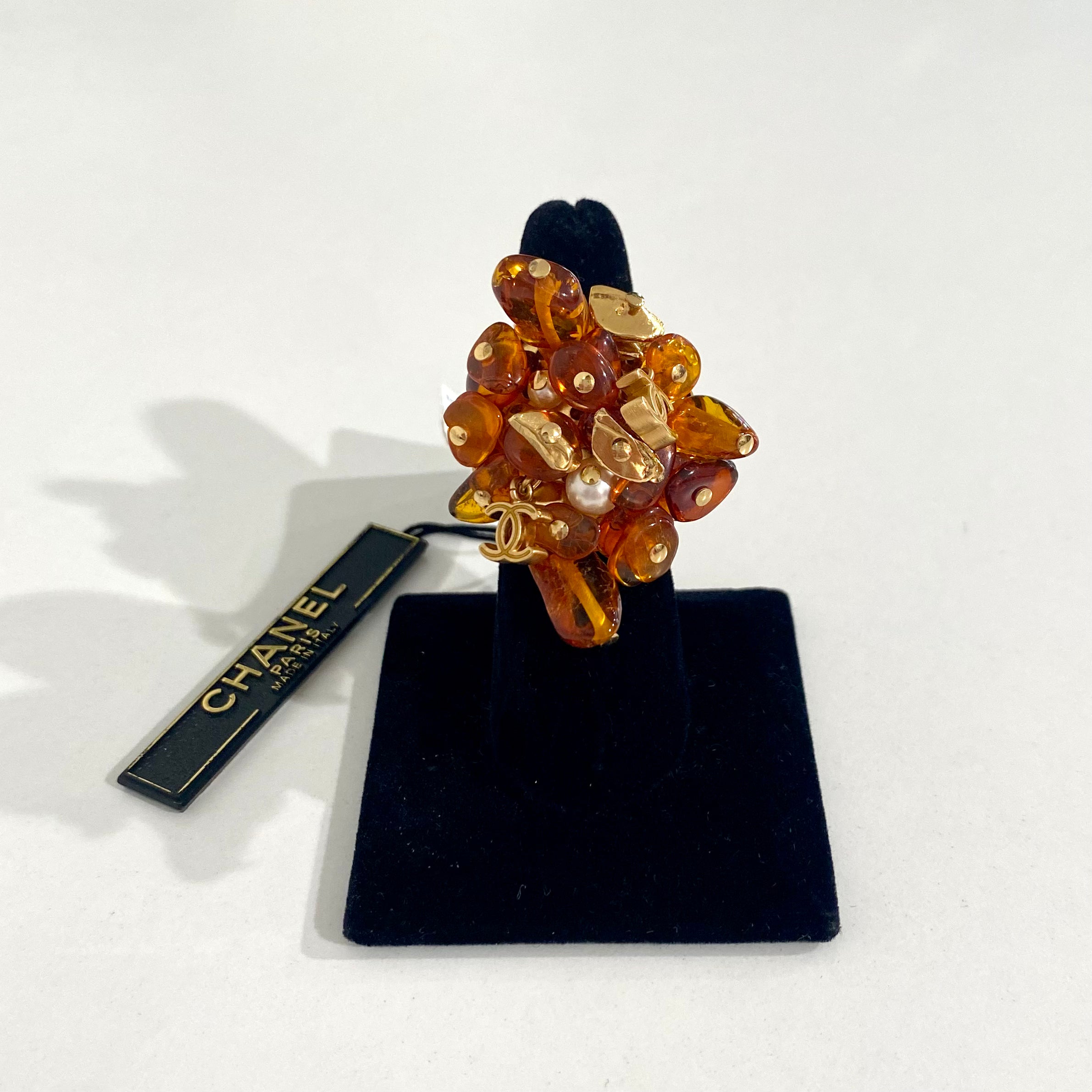 Chanel Amber Cluster Ring