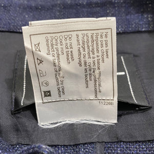 Chanel Navy Linen Crop Jacket