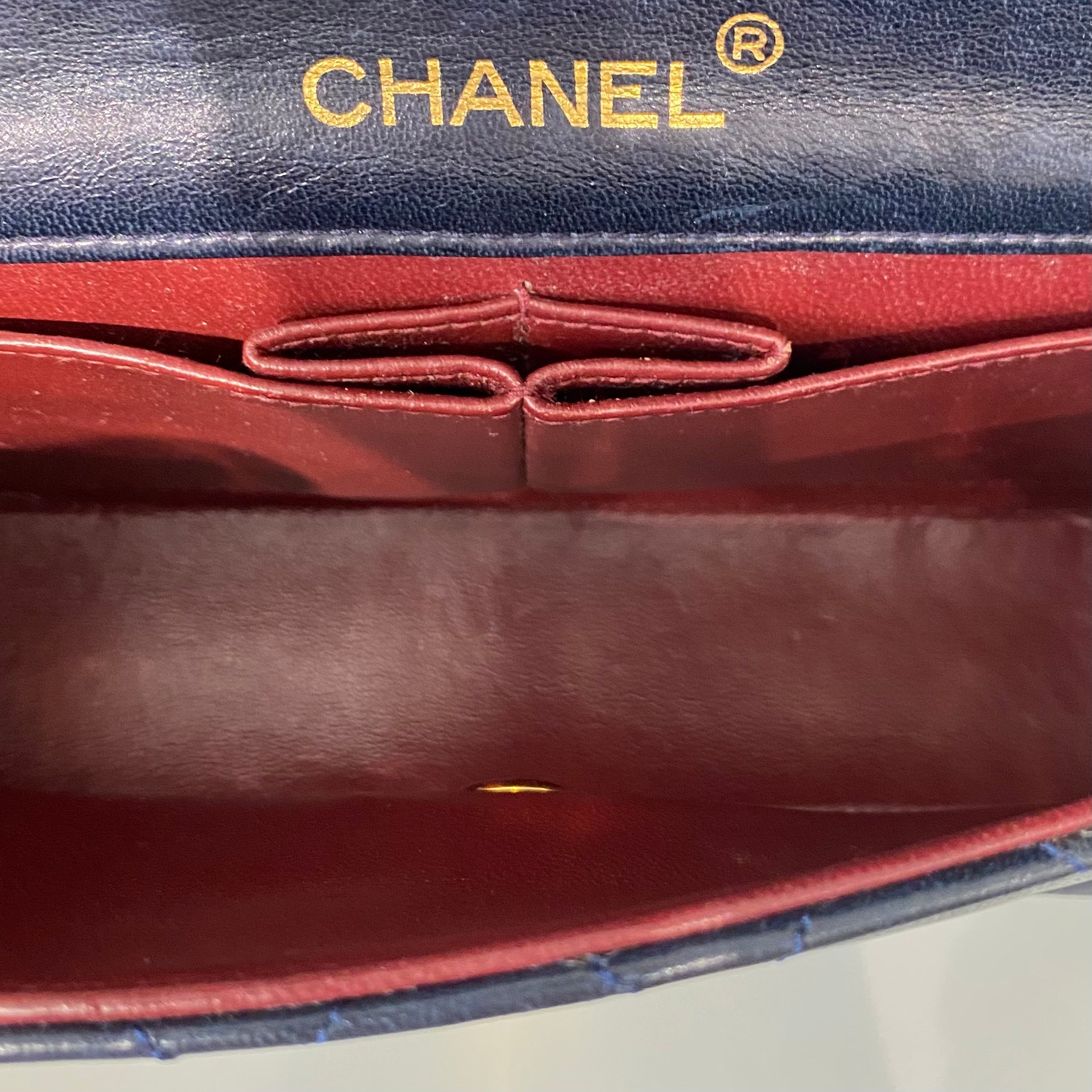 Chanel Vintage Navy CC Flap Bag