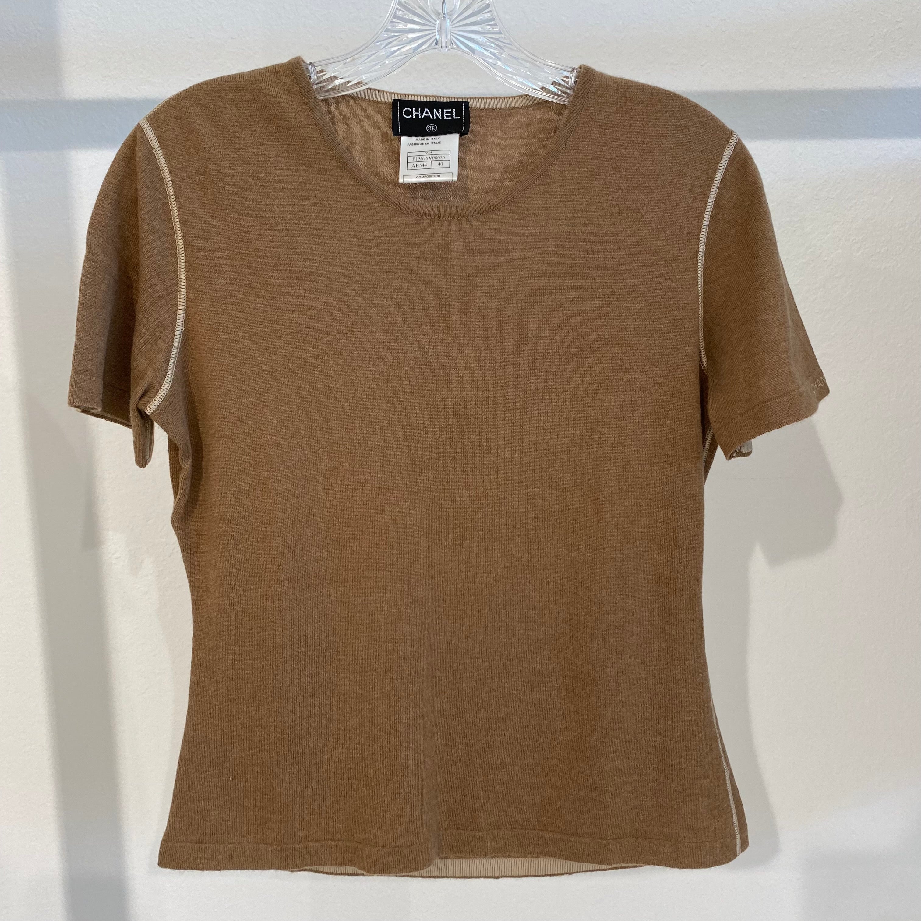 Chanel Brown Knit Top