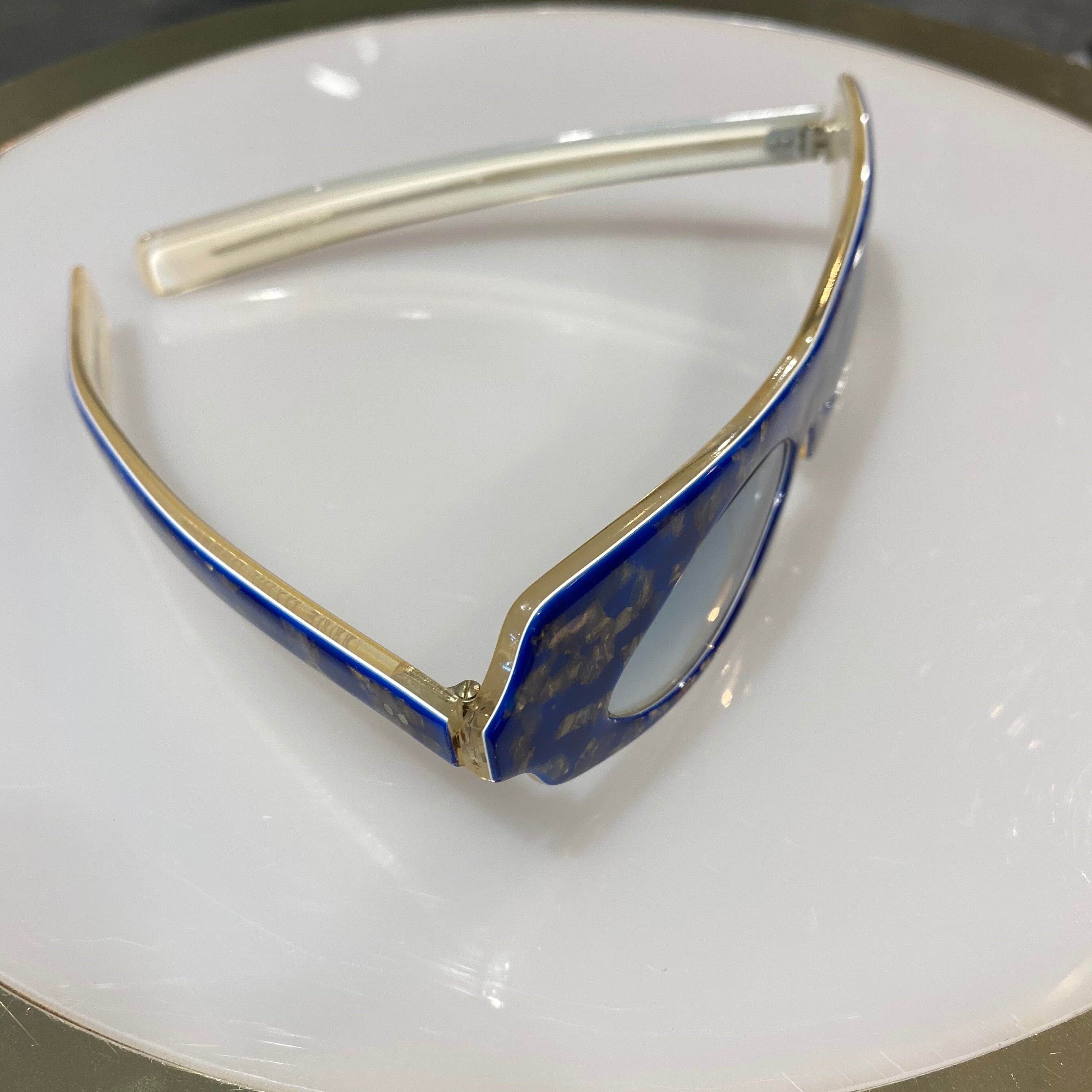 Anne Marie Beretta Iridescent Blue Sunglasses