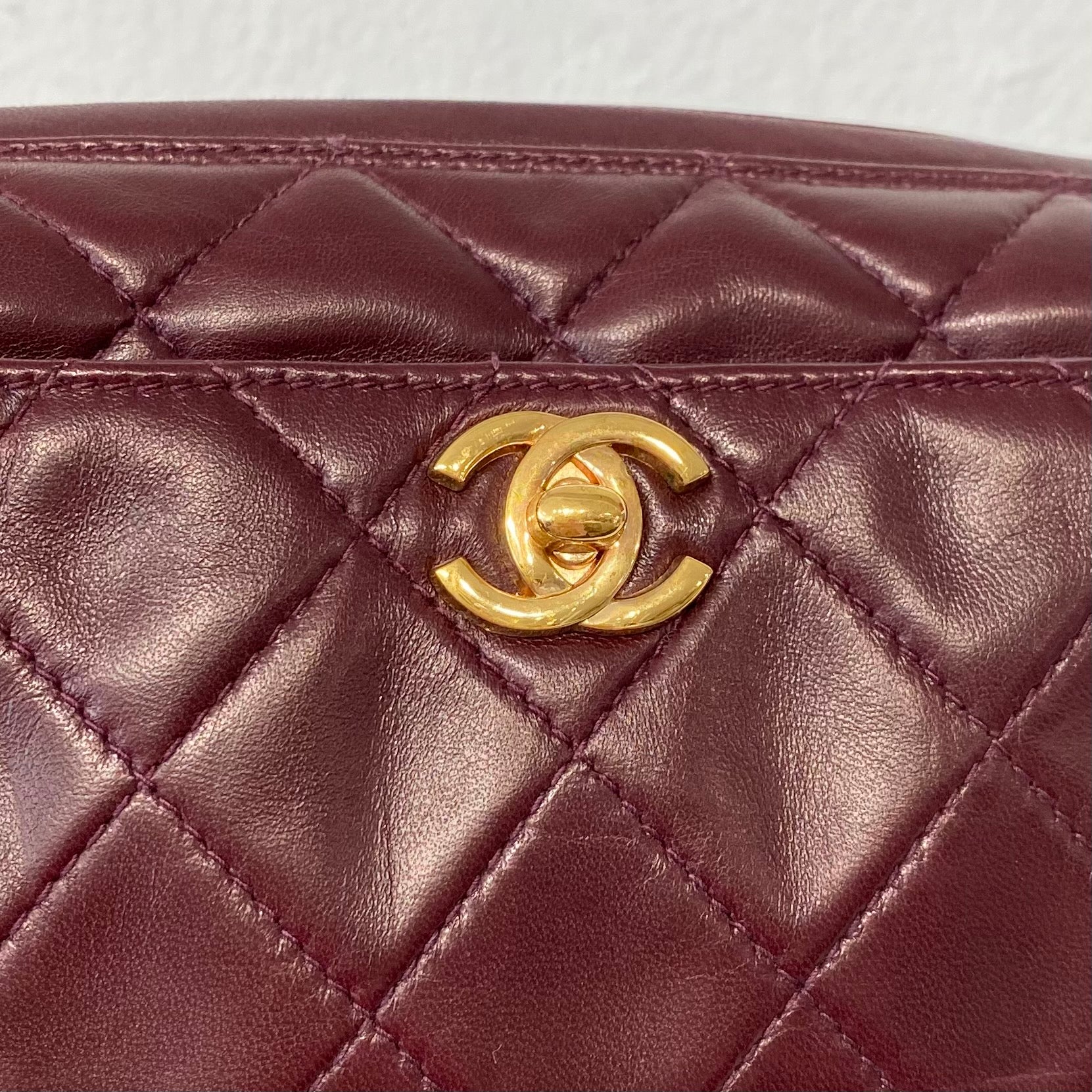 Chanel Burgundy Camera Bag