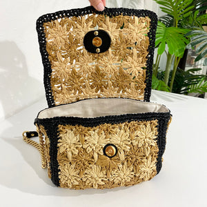 Gucci Marmont Raffia Bag