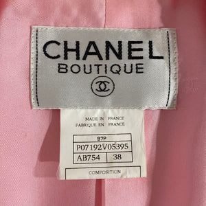 Chanel 1997 Spring Pink Skirt Suit