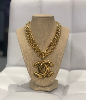 Chanel Vintage Gold CC Necklace