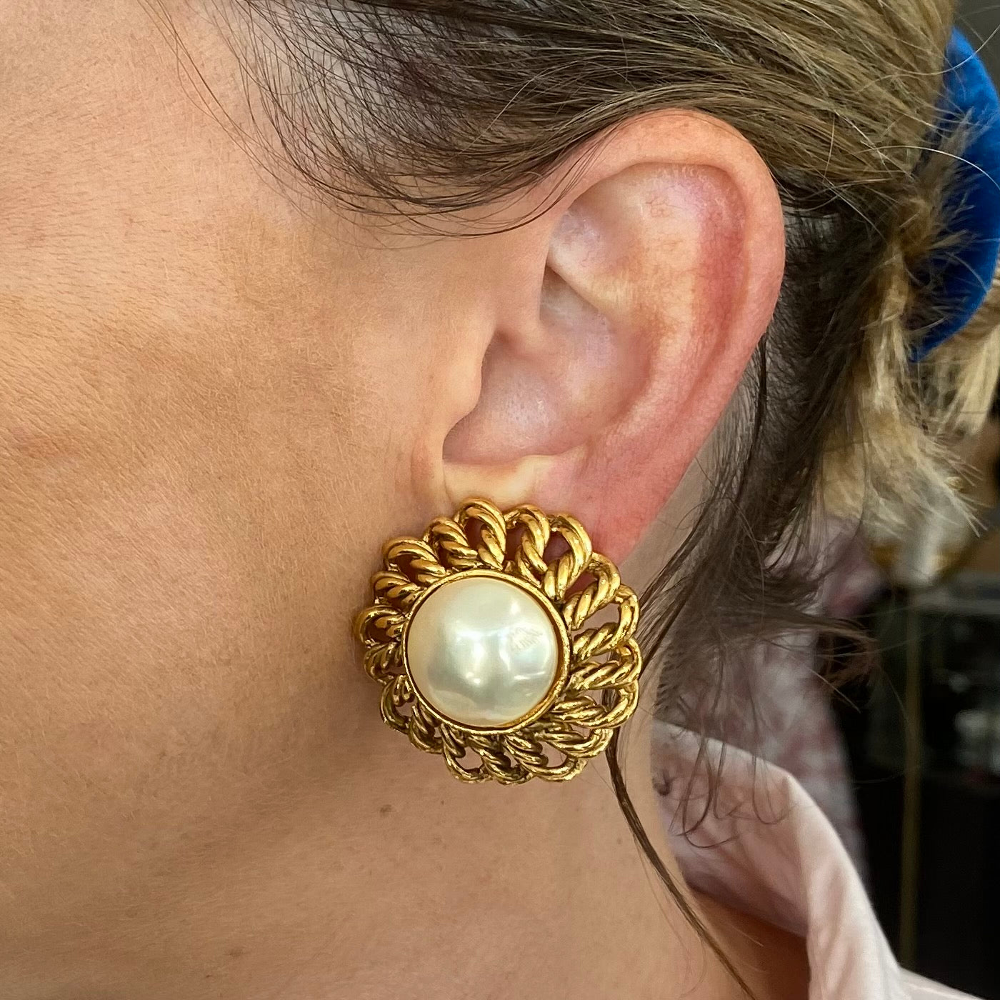 Chanel 1980s Vintage Pumpkin Clip-on Earrings · INTO