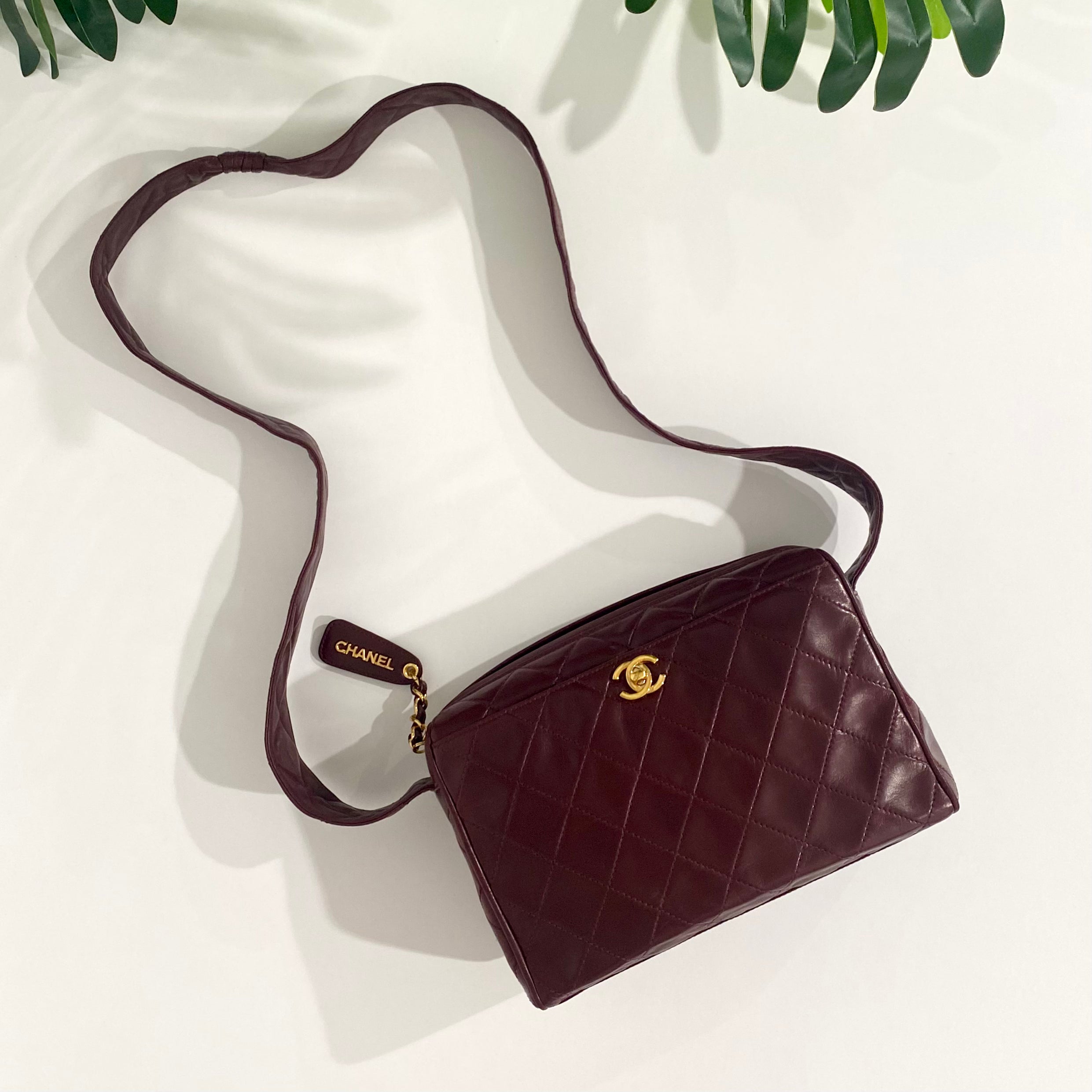 Chanel Burgundy Camera Bag Dina C s Fab and Funky Consignment