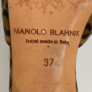 Manolo Blahnik Leopard & Clear Heels