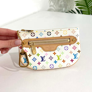 Louis Vuitton Murakami White Multicolore Key Pouch – Dina C's Fab and Funky  Consignment Boutique