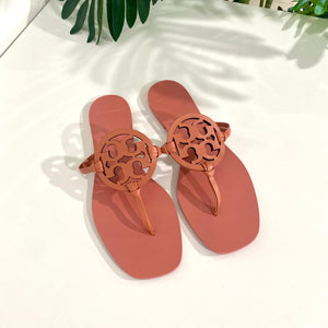 Tory Burch Miller Square-Toe Pink Sandal – Dina C's Fab and Funky  Consignment Boutique