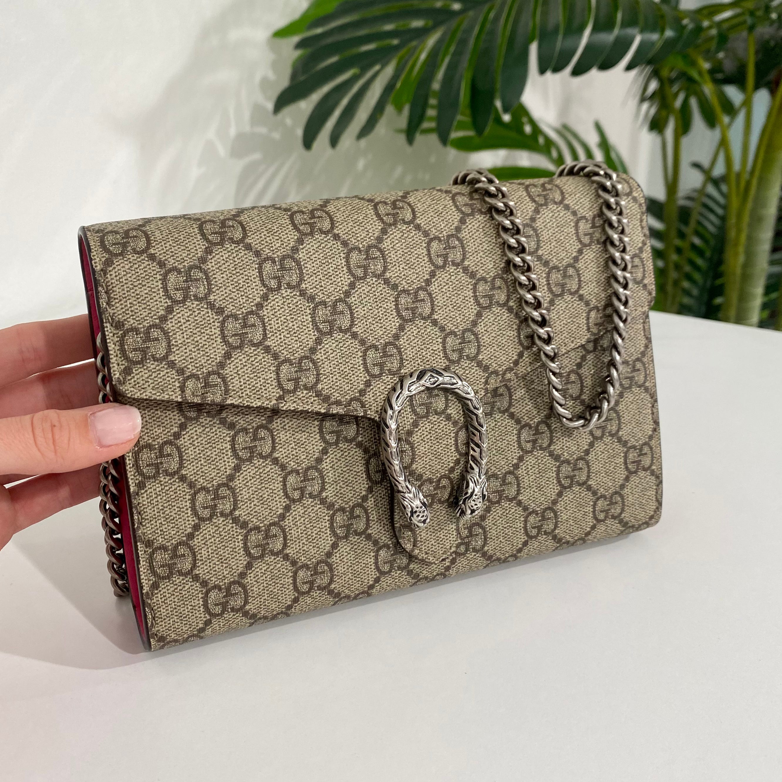Gucci Dionysus Wallet on Chain (WOC) Leather 