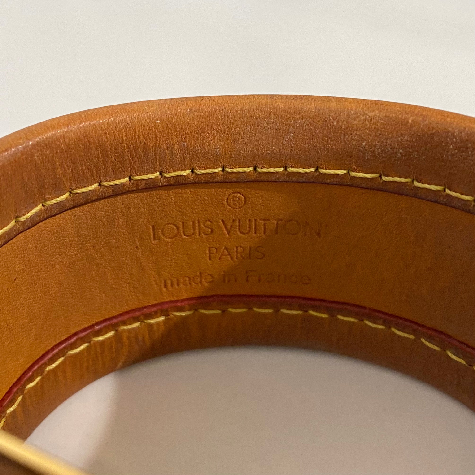 Louis Vuitton White Murakami Monogram Cuff Bracelet Serrure 38 mm