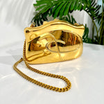 Vintage Gold Metal Clutch