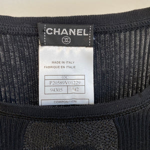 Chanel Black Knit Top