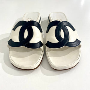 CHANEL, Shoes, Chanel Tweed Sandals